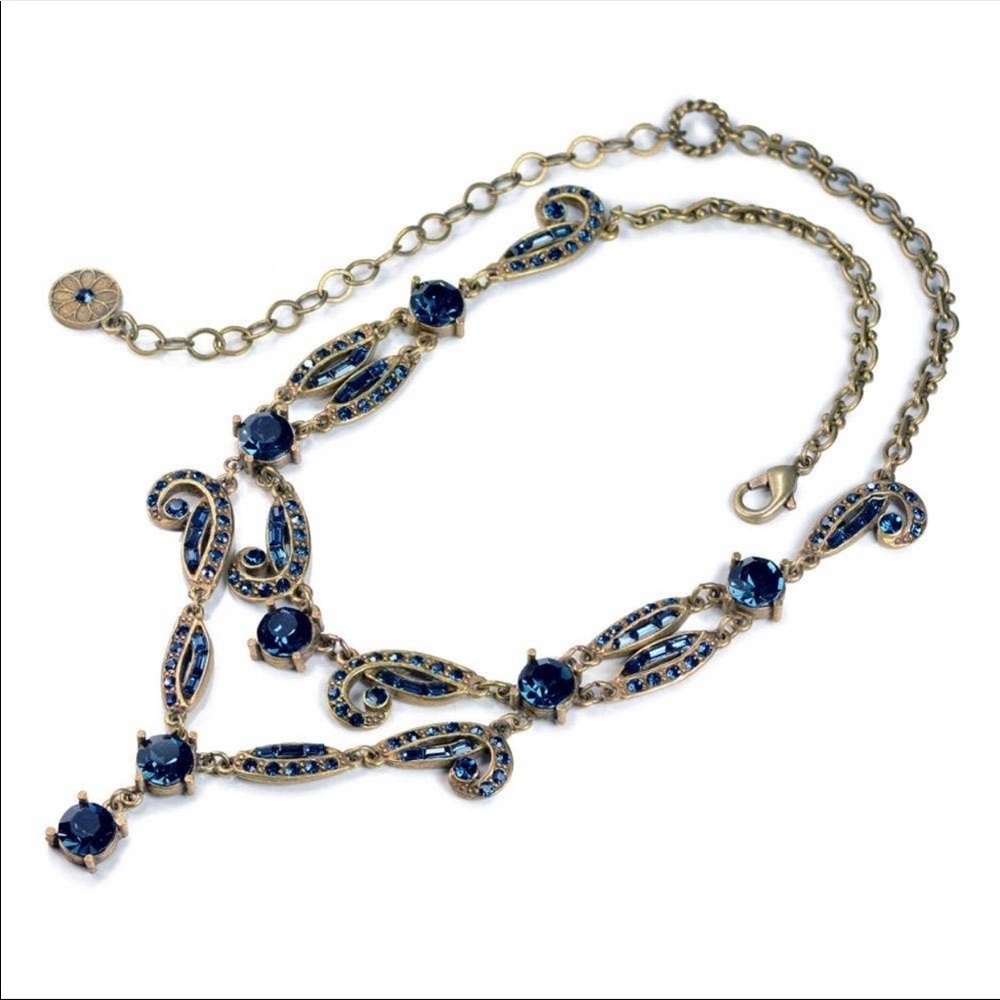 Art Deco Vintage Style Crystal Necklace